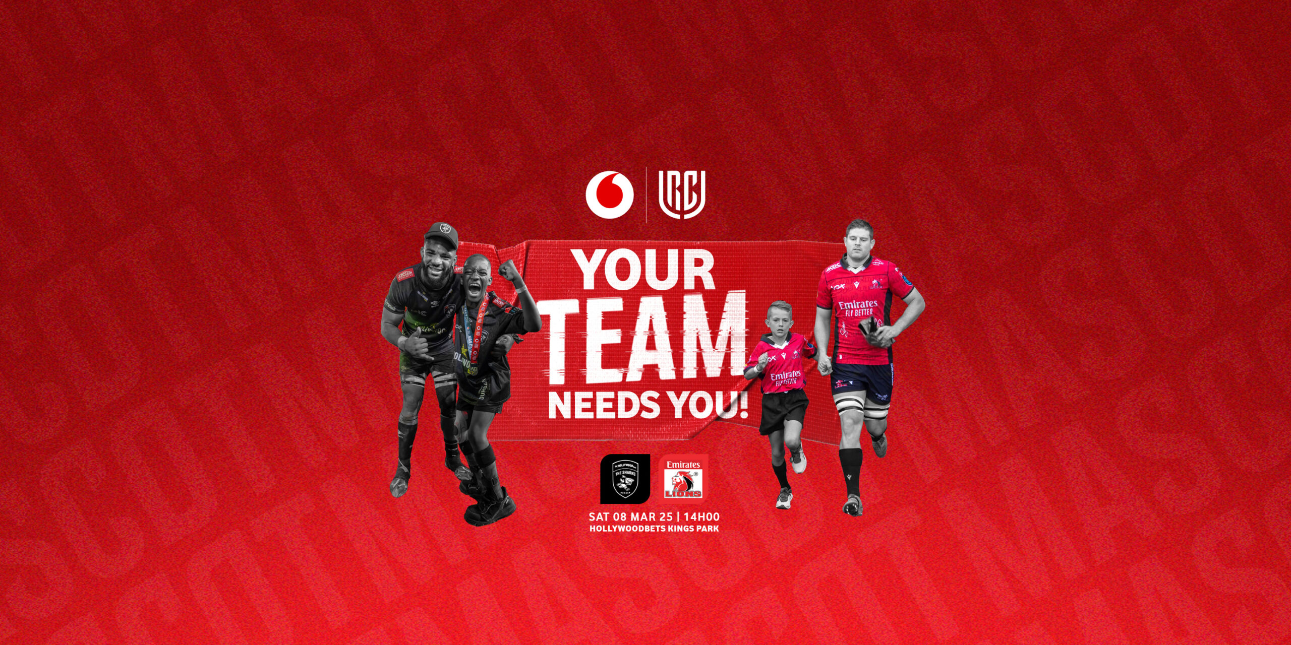 Your child could be the mascot for the Hollywoodbets Sharks or the Emirates Lions in the Vodacom United Rugby Championship!