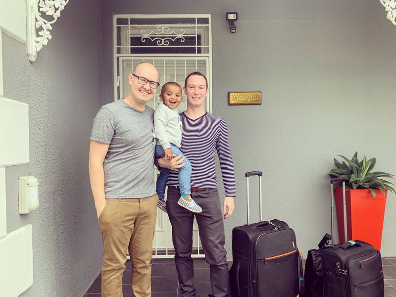 Raiel and Matt with their son