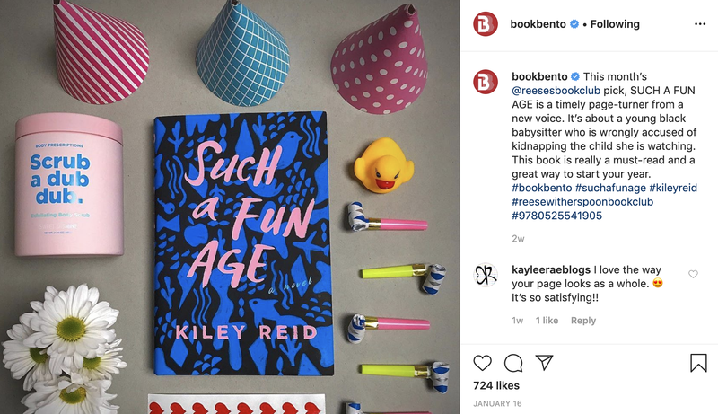 Follow Book Bento on Instagram