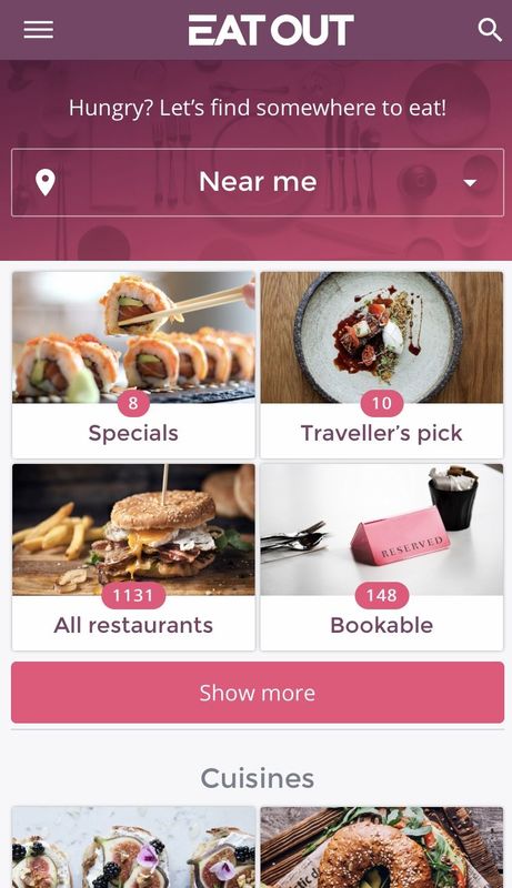 Download the Eat Out app