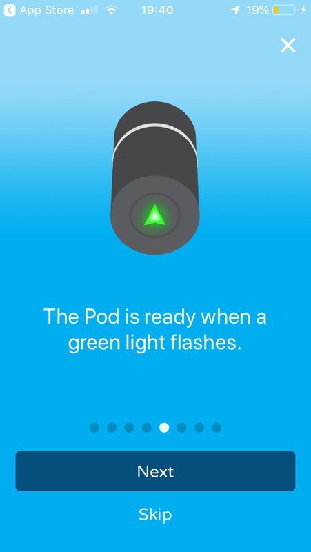 A green light on the V-Pet Tracker