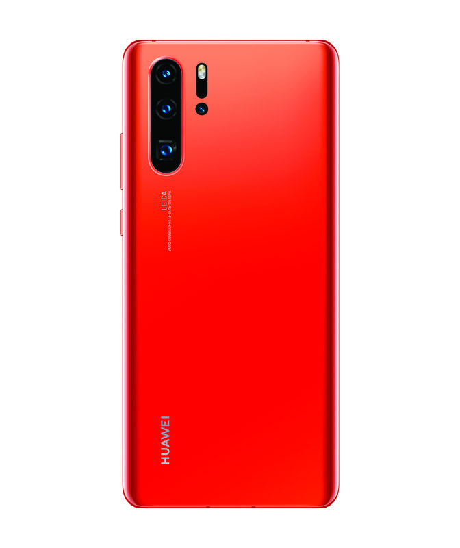 Hauwei P30 Pro in Amber Sunrise colour