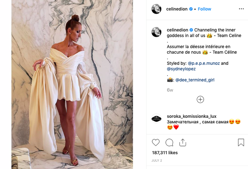 Celine Dion's outfits have us snatching our wigs