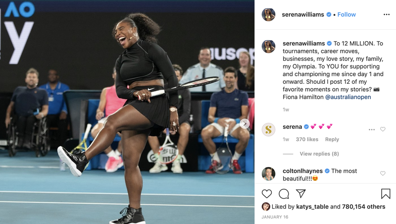 Follow Serena Williams on Instagram