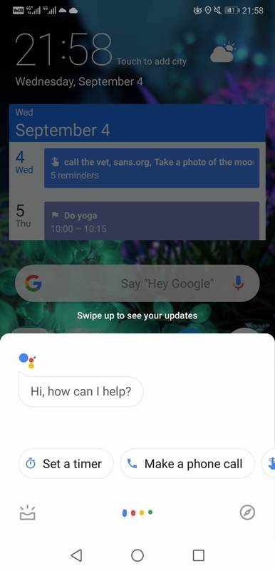 Virtual assistant on Android phone